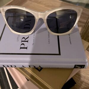 Anthropologie Cream and Black Sunglasses